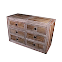 56772NV - LOW COMMODE 6 Drawers