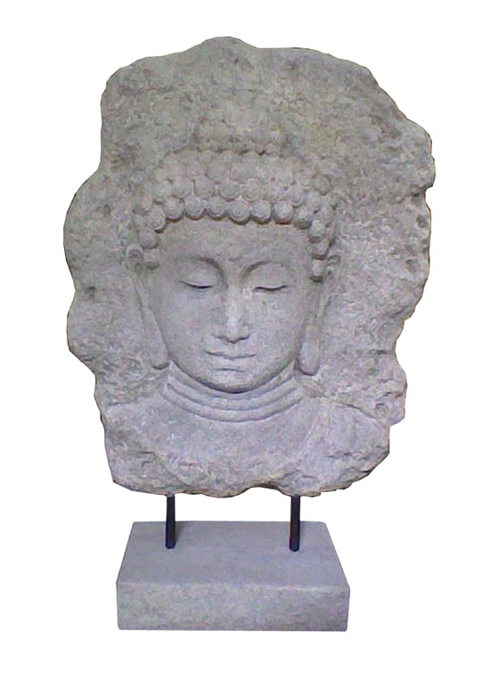 HC06 Relief Half Buddha On Stand 70x26x102cm