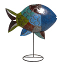 81901 - CANDLE HOLDER FISH ON STAND