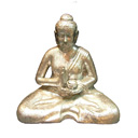 82140S - BUDDHA CANDLE HOLDER (Silver)