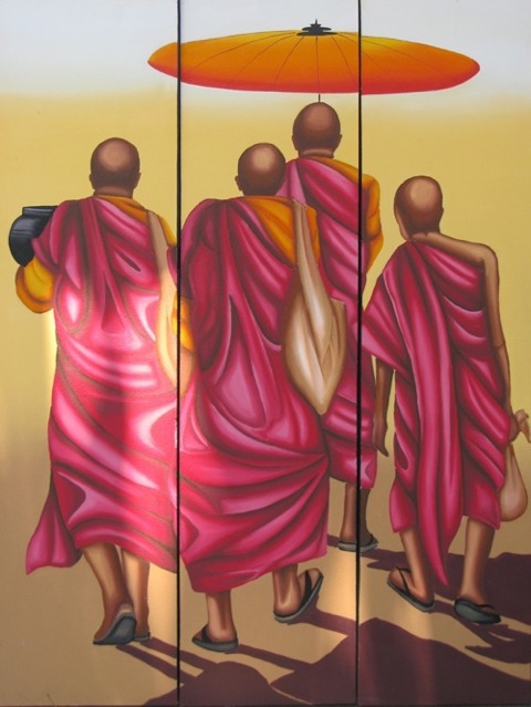 HPC248 Monks Set Of 3 (90x120 cm)