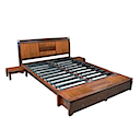 BAL84N - BED 160x200 2 Drawers with 2 Bedsides