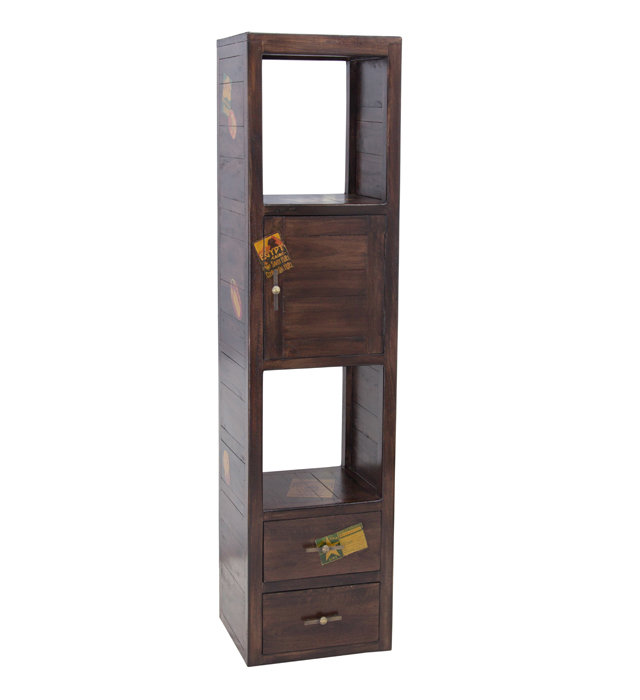 DOA73-shelf-4-levels-2-racks-1-door-2-drawers