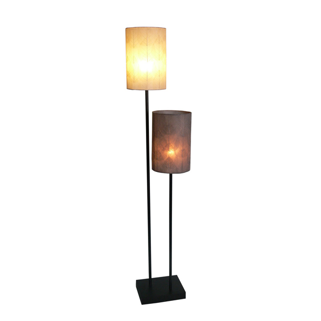 HLC08 Stand 2 Lamps Classic Cylinder Leaves