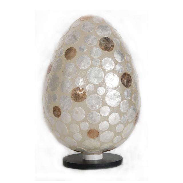 HLR13 Lamp Egg Seashell (D. 27x45 cm)