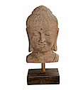 HSS15 - BUDDHA HEAD STATUE ON STAND