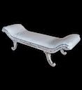 MM095WW - SOFA CLEOPATRA WHITE FABRIC SEAT