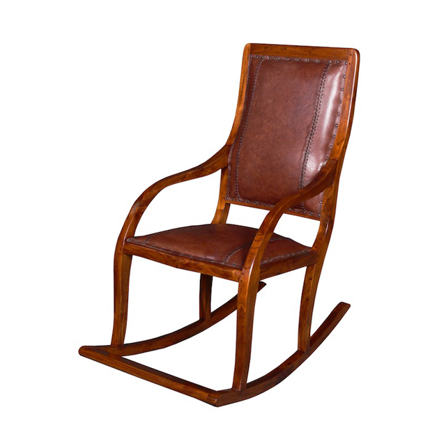 MMJ005 Rocking Chair Leather 60x100x109cm