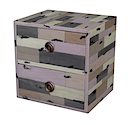 PLY45G - CUBE 2 Drawers (Grey)