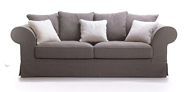 ZANI07 - Sofa 2 Seater Brown Fabric (Sofa Bed Fabric)