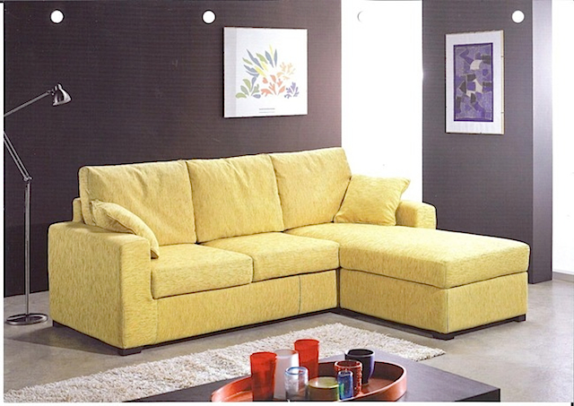 ZANI08 - Sofa Right & Left Yellow Fabric (Sofa Bed Fabric)