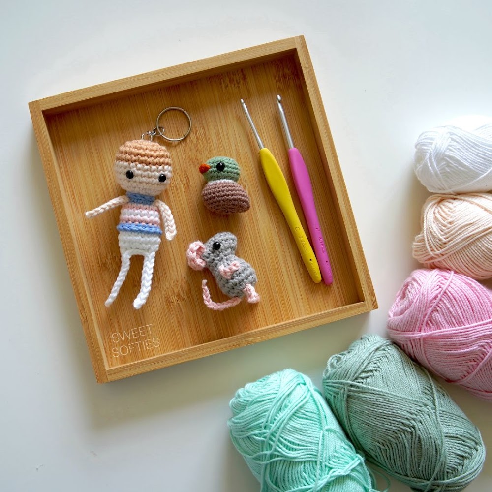 50+ Free Crochet Keychain Pattern Roundup
