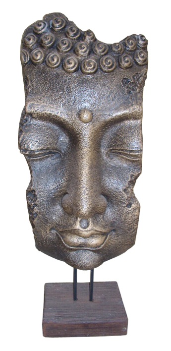 HC28 Relief Buddha Face On Stand 27x17x70cm