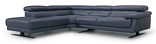 Leather Sofa - Right Angle Sofa 5 Seater