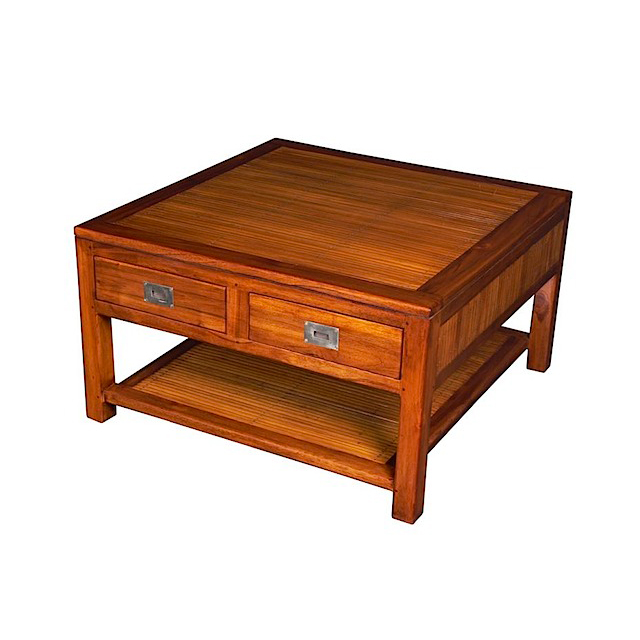 COFFEE TABLE 80x80 2 Drawer | Milenium TBP Living Room Furniture | UAE ...