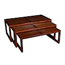 53984 - COFFEE TABLE SET OF 3