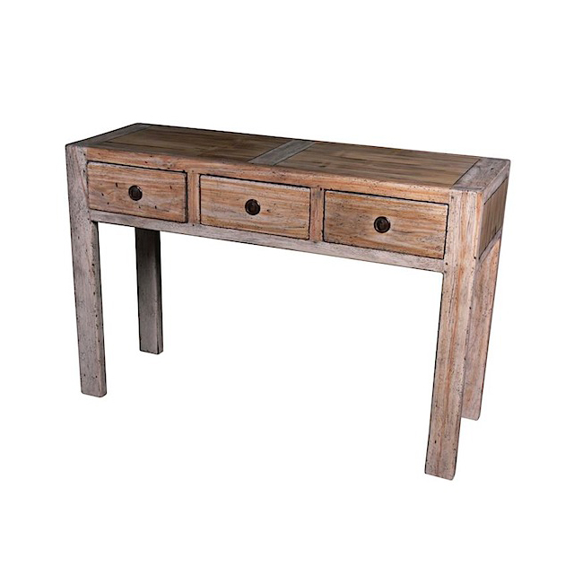 56774NV Console 3 Drawers 120x40x80cm