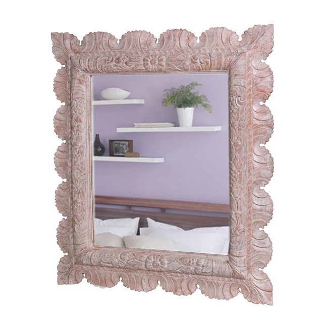 80464 Mirror 506 White 85x95cm