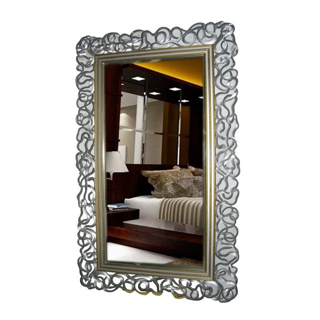 81393MD LONG MIRROR SILVER GOLD (80x100 cm)