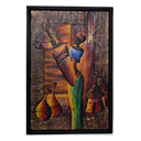 81933 - AFRICAN PAINTING ON WOOD