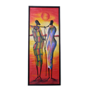 81945 - AFRICAN PAINTING ON WOOD