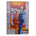 81966 - AFRICAN PAINTING ON WOOD