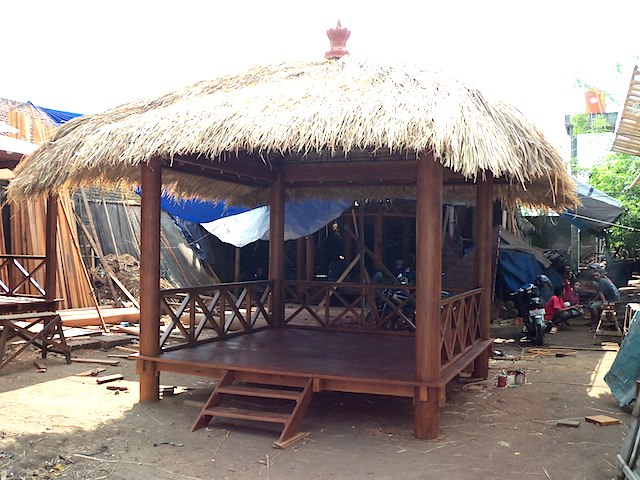 82931 Coconut Wood Gazebo 300x300cm