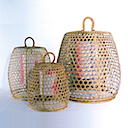 83229 - BASKET LAMP SET OF 3