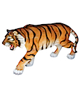 84628 - STANDING TIGER STATUE