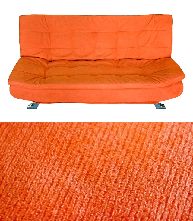 Orange sofa store beds