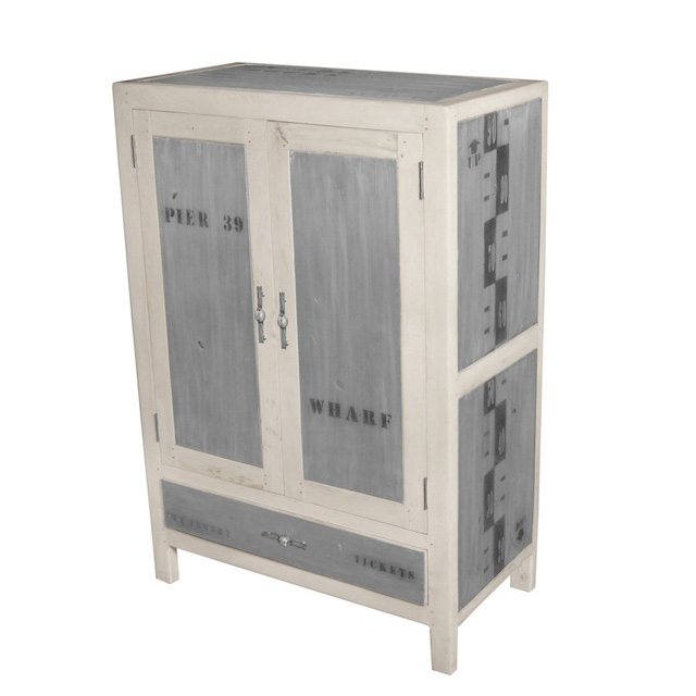 DOA105N Small Cupboard 1 Drawer 2 Doors 75x40x110cm