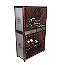 DOA139 - WINE STORAGE CABINET 2 Drawers (with Bottles)