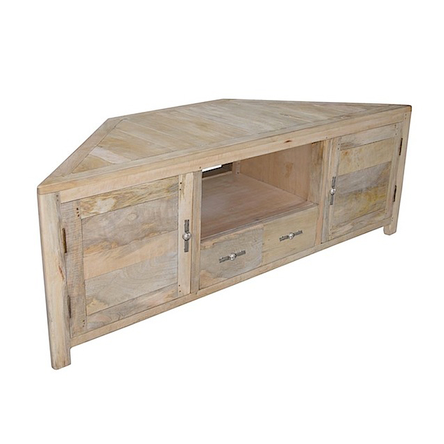 DOB010R Corner TV Rack 2 Doors 2 Drawers 145x50x50cm