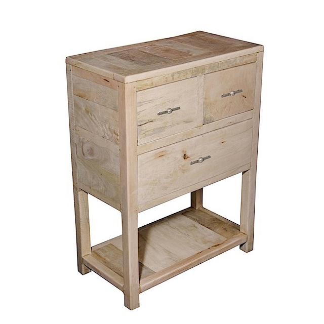 DOB031R Casual Table 3 Drawers 60x32x80cm