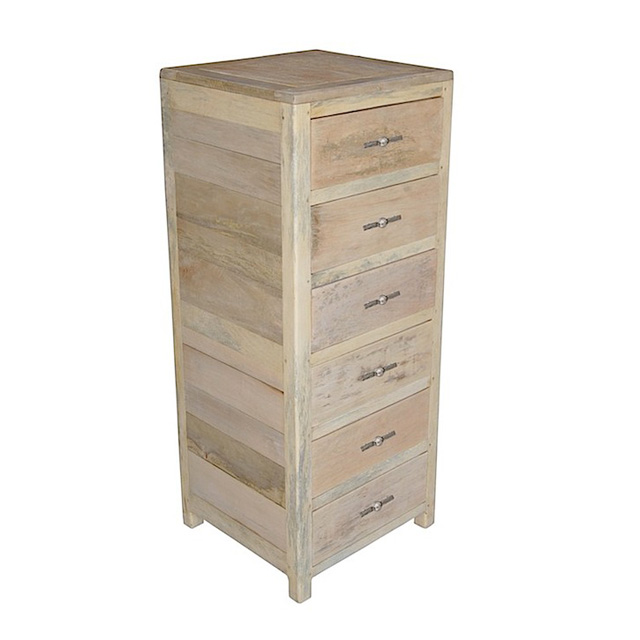 DOB017R High Chest 6 Drawers 46x43x110cm