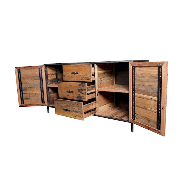 DOF203 Sideboard 2 Drawers 2 Doors (Open) 150x50x80cm