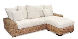 Natural Materials Sofa - Goa sofa angle abaca