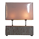 HLD01 - CHAMPAGNE LAMP SQUARE DOUBLE