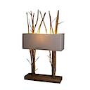 HLN02 - LAMP NATURAL DOUBLE WOOD