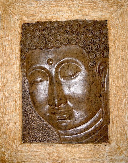 HSS31 Relief Buddha Face with Frame