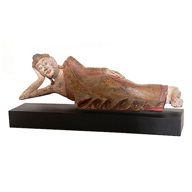 HWP059 Lying Buddha On Stand 80x25x30cm