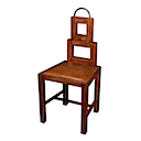 M06 - CHAIR SQUARE BACK TEAK LEATHER SEAT