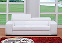 MB-0803 - SOFA 2 Seater (White Fabric)