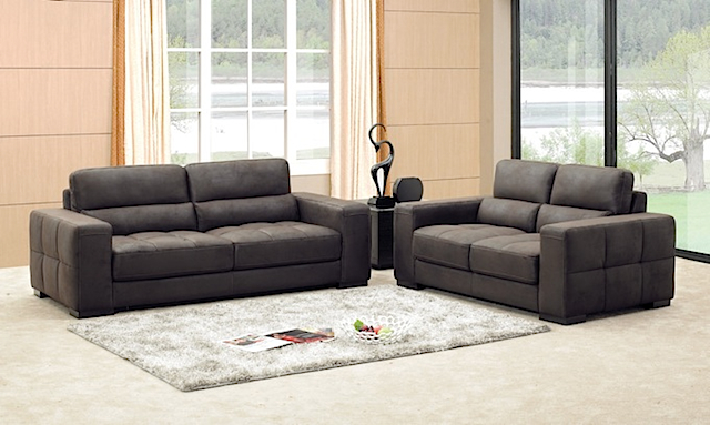 MB-0976 Sofa 2 Seater Black Fabric (Sofa Bed Fabric)