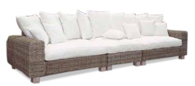 Natural Materials Sofa - Mekong XXL sofa kubu grey