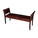 MM182 - BENCH BUTTERFLY DOUBLE LEATHER SEAT