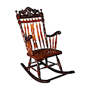MM591 - ROCKING CHAIR CARVING ON TOP