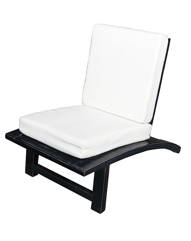 MM806 Lazy Chair White Fabric