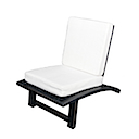 MM806 - LAZY CHAIR WHITE FABRIC