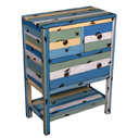 PLY51 - CASUAL TABLE 3 Drawers (Blue)
